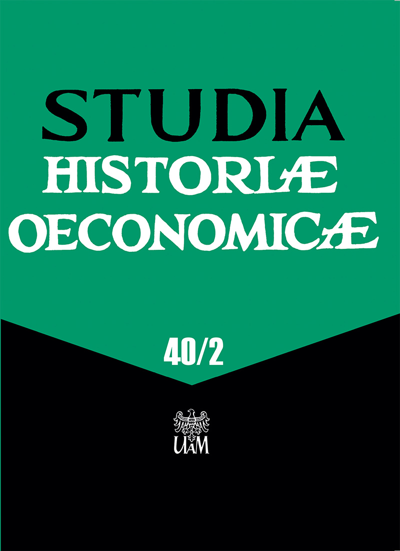 Studia Historiae Oeconomicae (40/2)