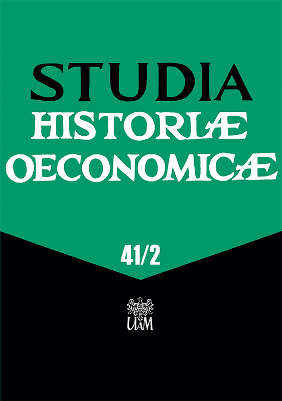 Studia Historiae Oeconomicae Volume 41/2