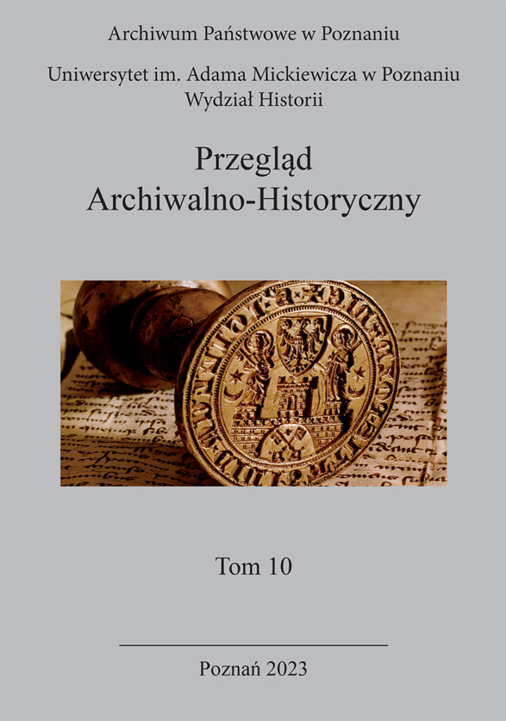 „Przegląd Archiwalno-Historycznego” tom X